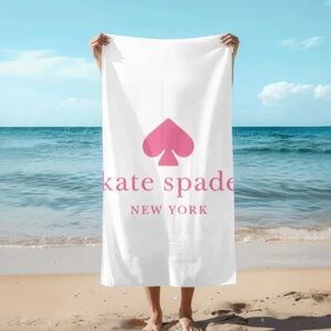 Kate Spade Pink and White Towel